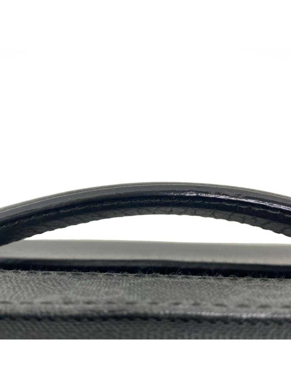 Gucci Travel Bag GG Supreme Black Dark Gray Leather - Picture 10 of 15
